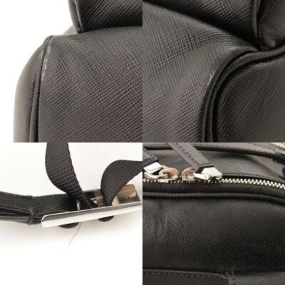 Prada Saffiano Rucksack Backpack Black - Picture 9 of 10